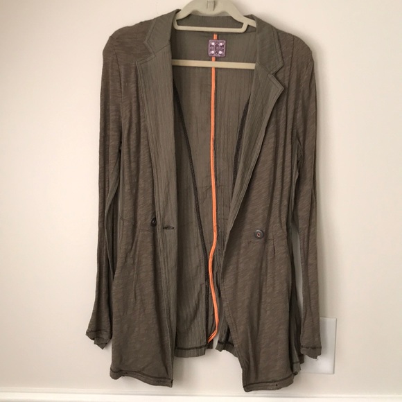 Free people army green and olive green cardigan - Picture 14 of 14